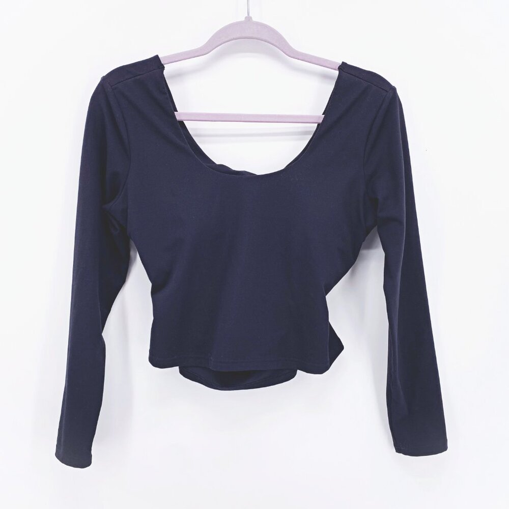 Fabletics Oasis Twist Built-In Bra Long Sleeve Top